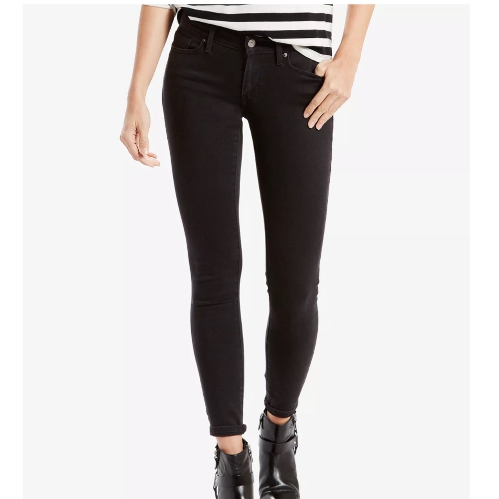 NWOT Levi’s 711 Skinny Jeans Black Size 24